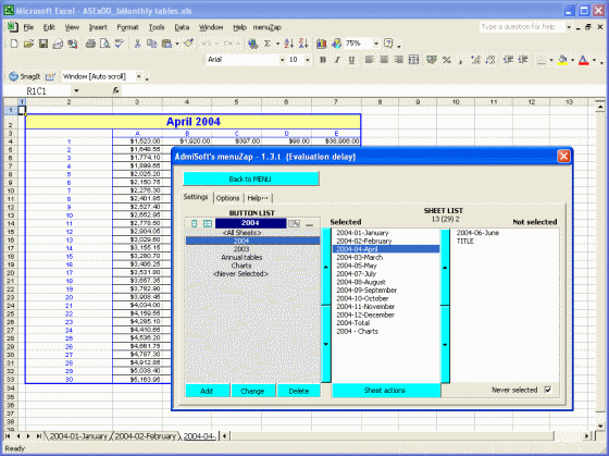 menuZap for Excel