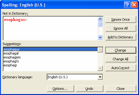 Spelling - MedSpel