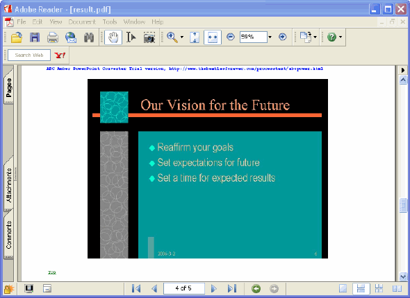 Result of PowerPoint Format