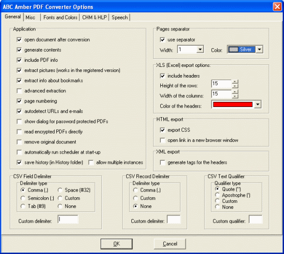 The Screenshot of ABC Amber PDF Converter