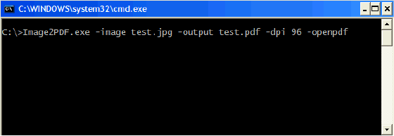 Main window - Image to PDF Command Line Tool