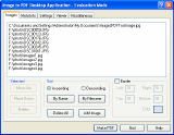Main window - Image to PDF Desktop Application