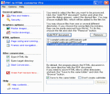 The screenshot of PDF to HTML converter