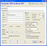 Single process - PDF to Word RTF Converter