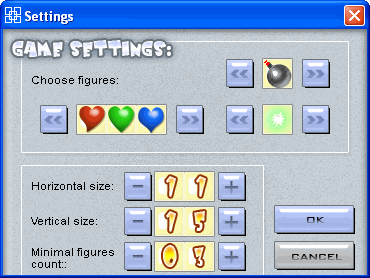 settings of AGUTA Brick Tris