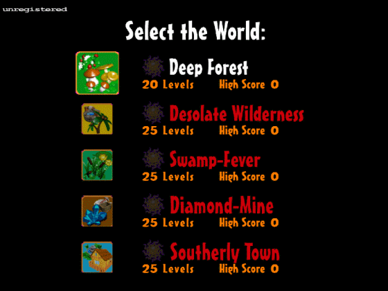 Screenshot - Select the world