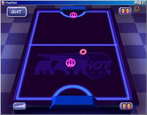 The Screenshot of SlapShot Air Hockey