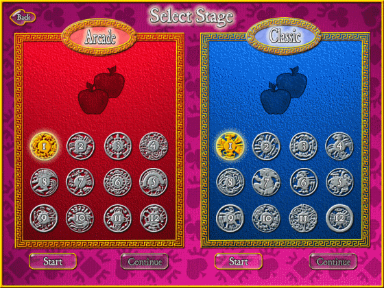 Screenshots of Shape Solitaire - Select Stage