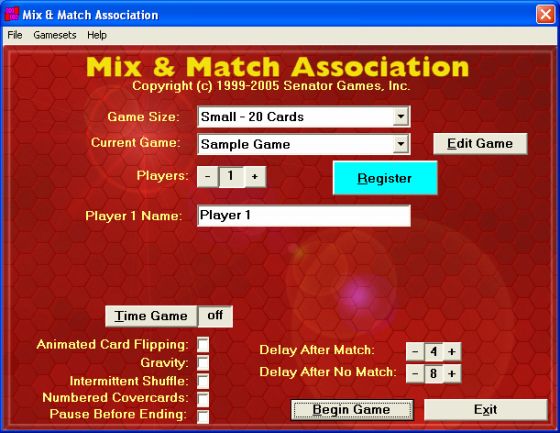 The Screenshot of Mix & Match Association
