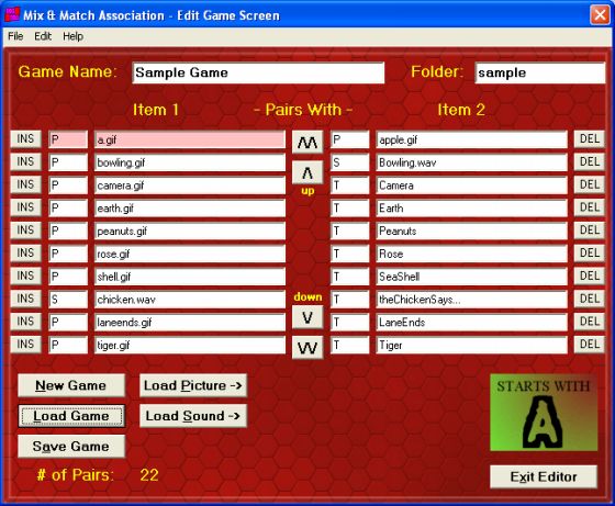The Screenshot of Mix & Match Association