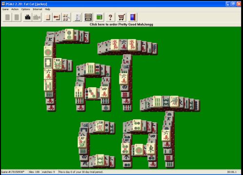 The Screenshot of Pretty Good MahJongg