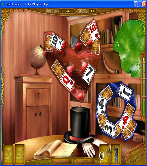 Playing window of Card Tricks