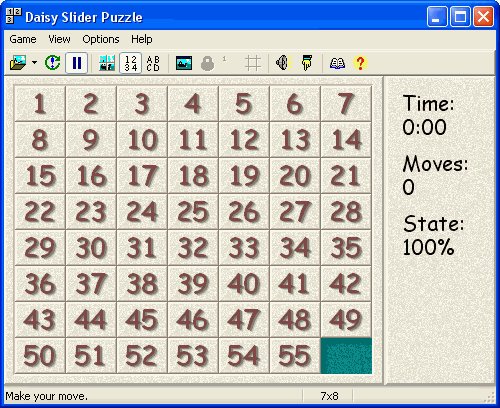 Daisy Slider Puzzle - screenshot