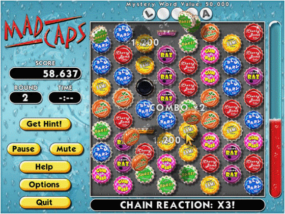 chain reaction - play Mad Caps