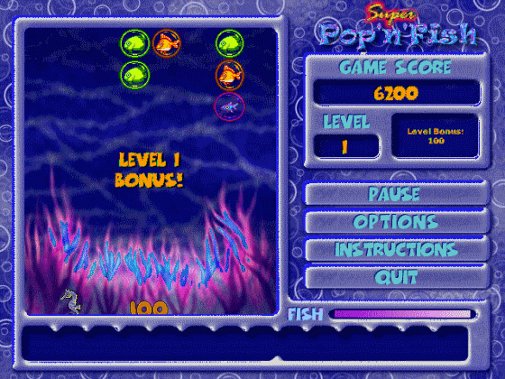 puzzle game - Super Pop'n'Fish