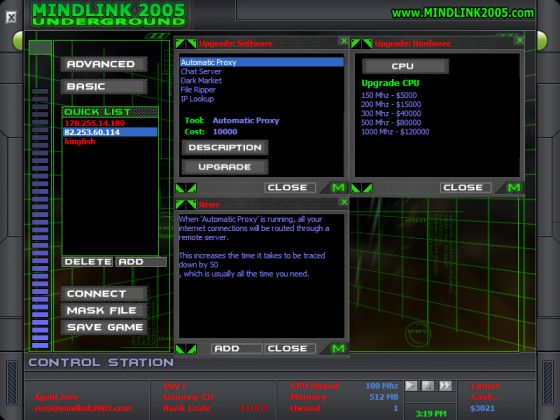 Mindlink 2005 : Underground screenshot