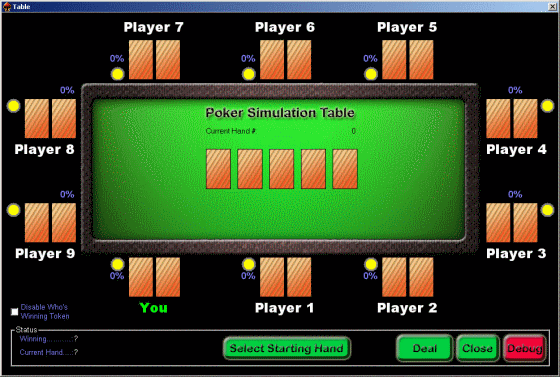 Poker Simulation Table - Poker Simulator Pro