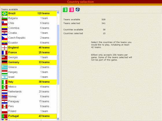 The Screenshot of Elifoot 2005 PRO