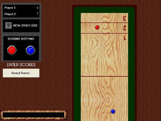 Screenshots of The Shuffleboard Challenge