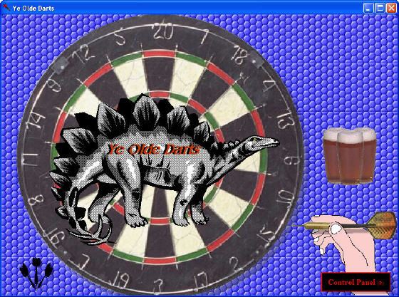 The start window of Ye Olde Darts