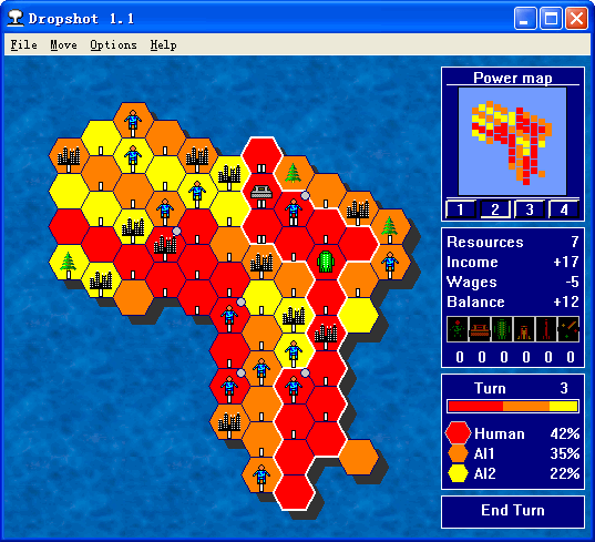 Power map of Dropshot