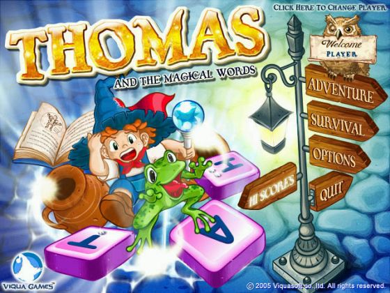 creating paths of words -  Thomas Magical Word