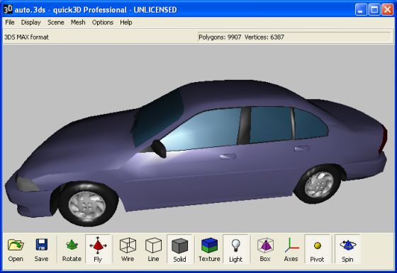 The Screenshot of quick3D Professional