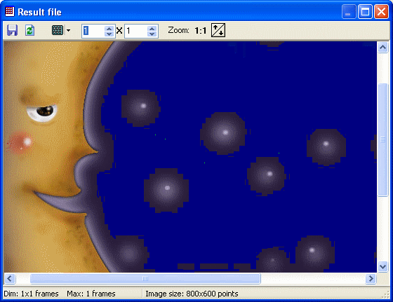 The Screenshot of Sprite Builder