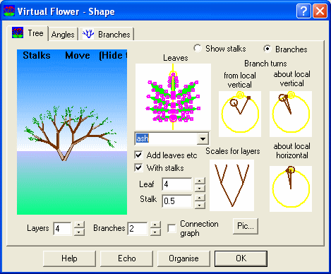 The Screenshot of Virtual Flower