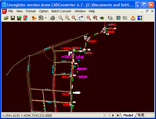 The Screenshot of Acme CAD Converter
