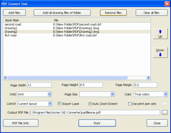 The Screenshot of Acme CAD Converter