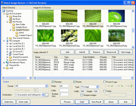 Screenshot - Choice Images and Edit