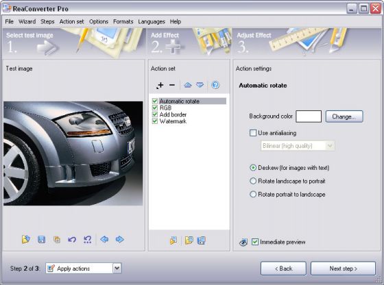 screenshot of processing images