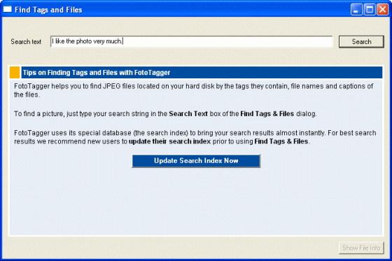 Screenshot of FotoTagger