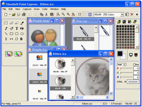 screenshot of Paint Express - Selection