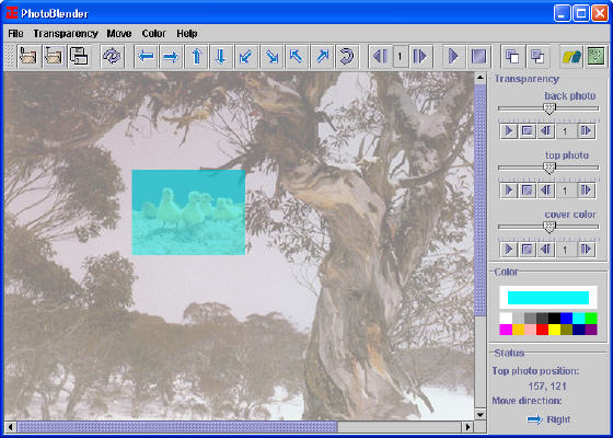 main window of PhotoBlender