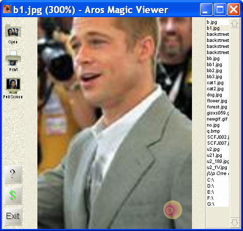 Main window - Aros Magic Viewer