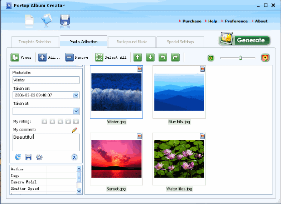 Fortop Album Creator