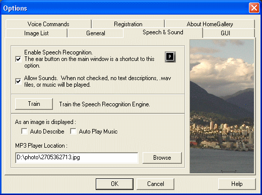 Screenshot - Speech & Sound