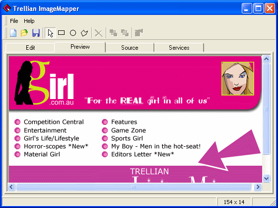 The Screenshot of Trellian ImageMapper