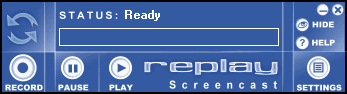 Main window - Replay Screencast