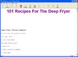 The Screenshot of 101 Recipes For The Deep Fryer