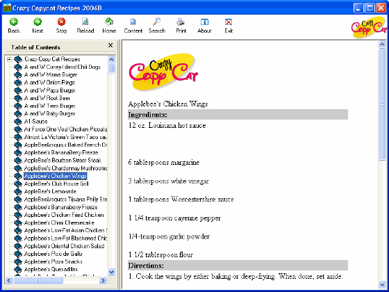 The Screenshot of Crazy CopyCat Recipes