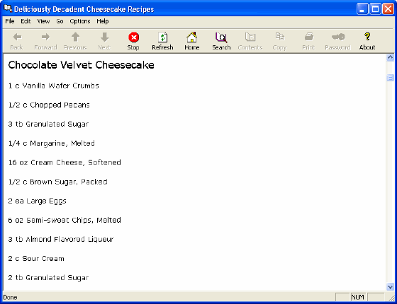 The Screenshot of E-Book