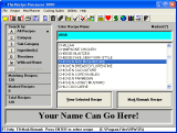 The main window of The Recipe Processor 2000