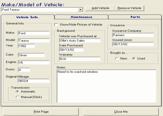 The Screenshot of Home Inventory Tools