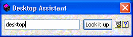 The Screenshot of Desktop Assistant