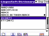 The Screenshot of LingvoSoft Dictionary