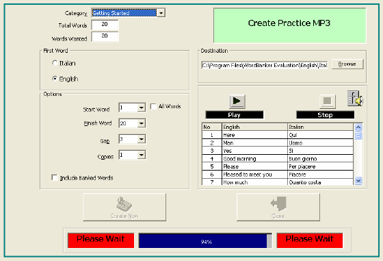 Create Practice MP3