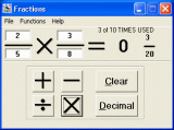 small screenshot of Fractions